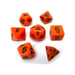 Orange Opaque Dice - 7 Piece Set - Premium 7 Piece Set - Just $3.97! Shop now at Retro Gaming of Denver