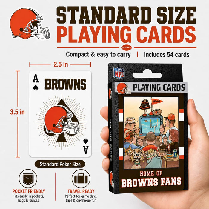 Cleveland Browns Fan Deck Playing Cards - 54 Card Deck - for just $7.99! 