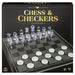 Clear Chess and Checkers Set with Glass Gameboard - for just $14.99! 