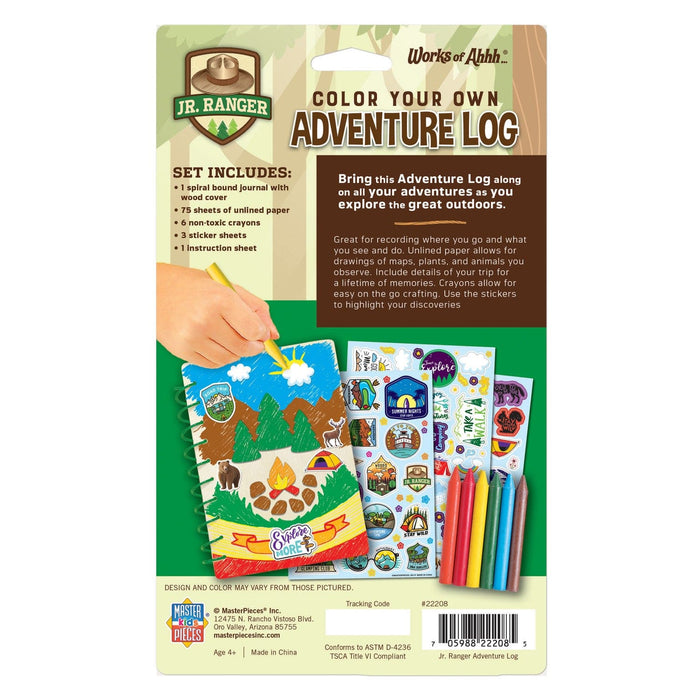 Jr. Ranger - Adventure Log Wood Craft & Paint Kit - for just $12.99! 