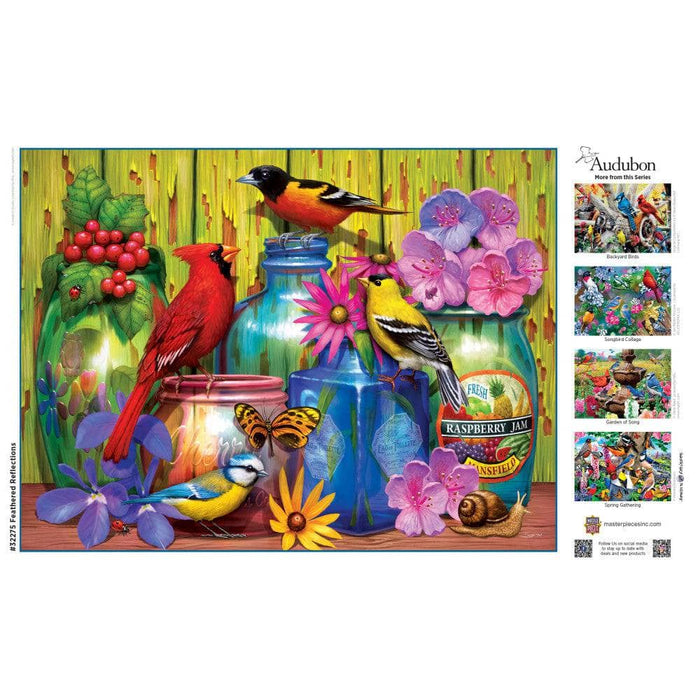 Audubon - Feathered Reflections 300 Piece EZ Grip Jigsaw Puzzle - for just $14.99! 