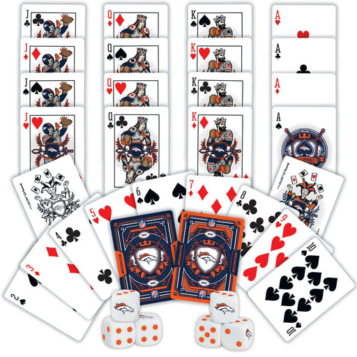 Denver Broncos - 2-Pack Playing Cards & Dice Set - Premium Dice & Cards Sets - Just $19.99! Shop now at Retro Gaming of Denver