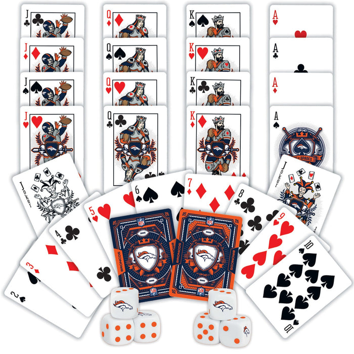 Denver Broncos - 2-Pack Playing Cards & Dice Set - Just $19.99! Shop now at Retro Gaming of Denver