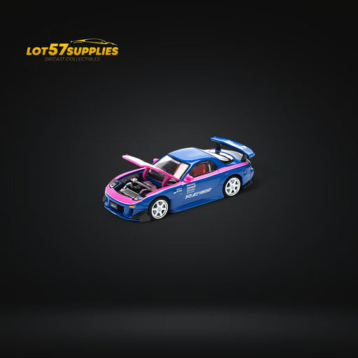PopRace Mazda RX7 RE-AMEMIYA Blue/Pink 1:64 - for just $24.99! 