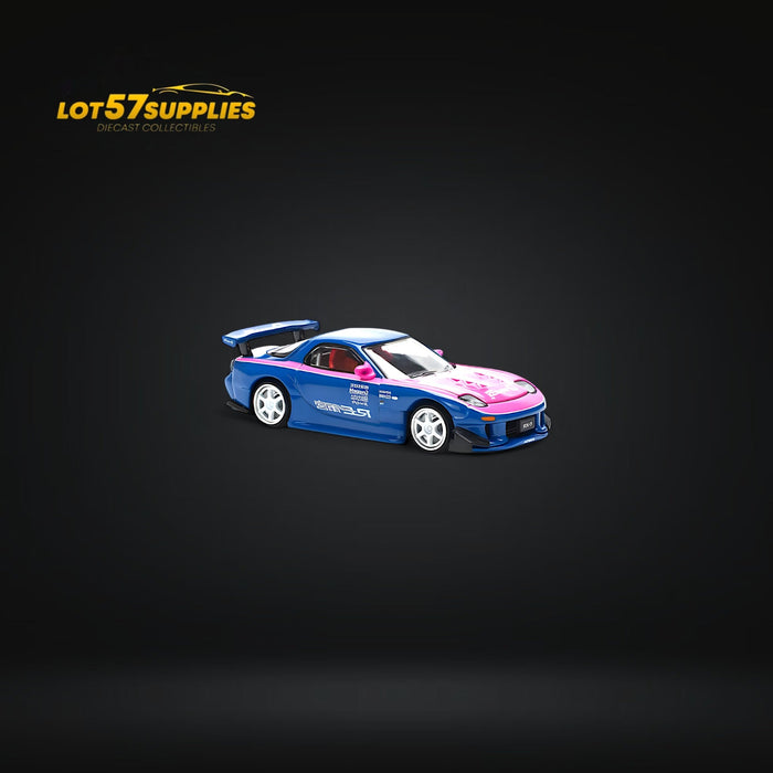 PopRace Mazda RX7 RE-AMEMIYA Blue/Pink 1:64 - for just $24.99! 