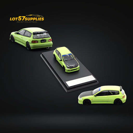 Street Weapon Honda Civic EG6 Thailand Modification Exhibition Spoon Green Livery 1:64 Limited to 400 Pcs - for just $34.99! 
