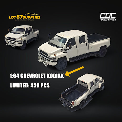 GOC Chevrolet KODIAK Pickup White 1:64 - Limited to 450 Pcs - for just $49.99! 