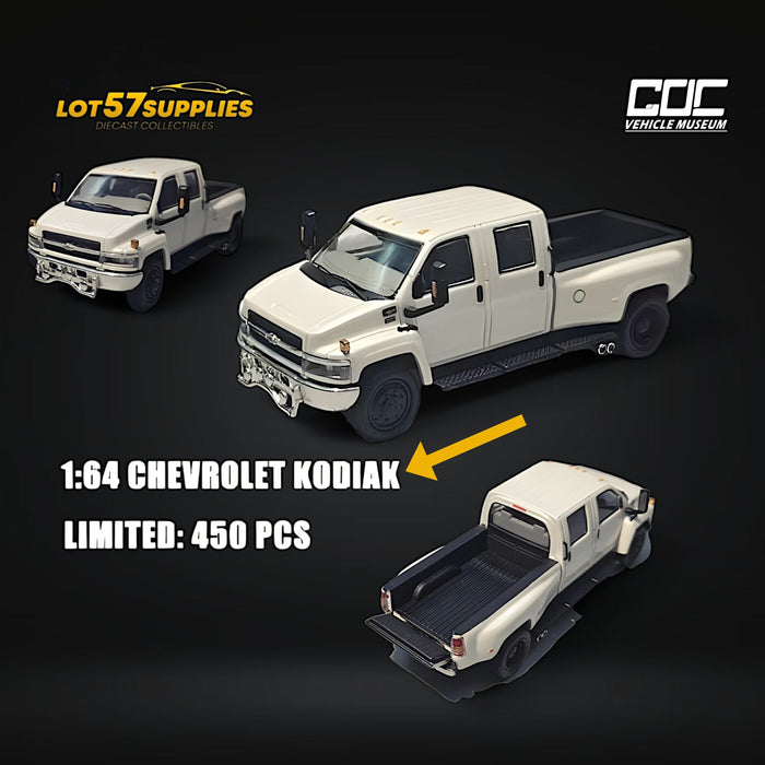 GOC Chevrolet KODIAK Pickup White 1:64 - Limited to 450 Pcs - for just $49.99! 