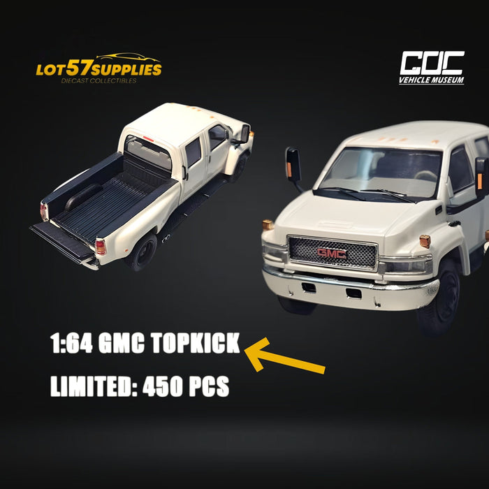 GOC GMC TOPKICK Pickup White 1:64 - Limited to 450 Pcs - for just $49.99! 