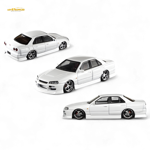 Mortal ER34 SKYLINE URAS Pearl White 1:64 - for just $39.99! 