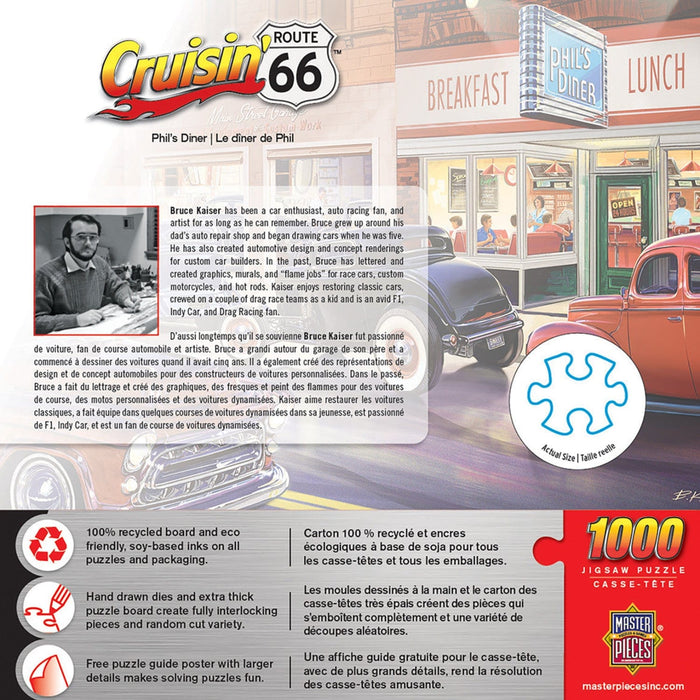 Cruisin' Route 66 - Phil's Diner 1000 Piece Jigsaw Puzzle - for just $16.99! 
