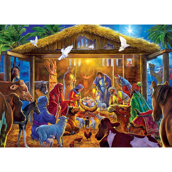Sparkle & Shine - Star of Bethlehem 500 Piece Glitter Jigsaw Puzzle - for just $14.99! 