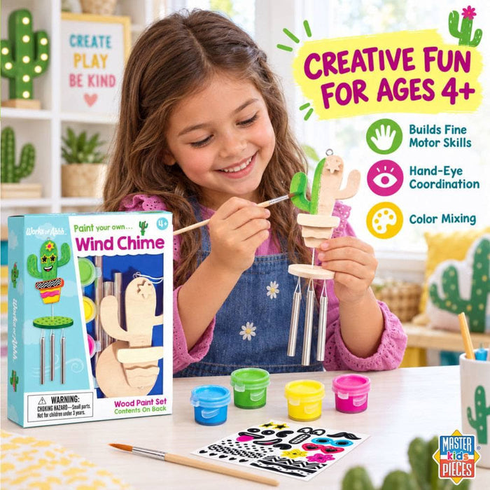 Cactus Wind Chime Wood Craft & Paint Kit - for just $7.99! 