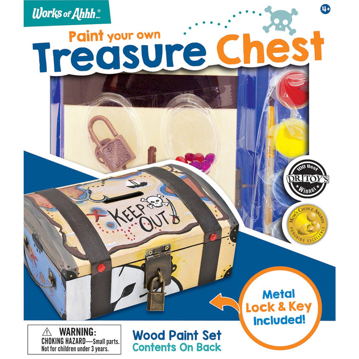 Treasure Chest Wood Craft & Paint Kit - Just $16.99! Shop now at Retro Gaming of Denver