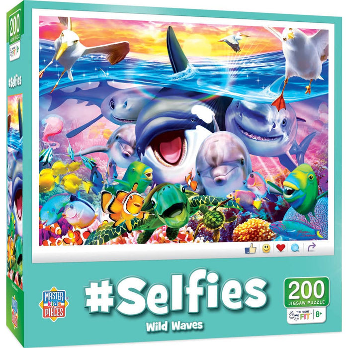 Selfies - Wild Waves 200 Piece Jigsaw Puzzle - for just $12.99! 