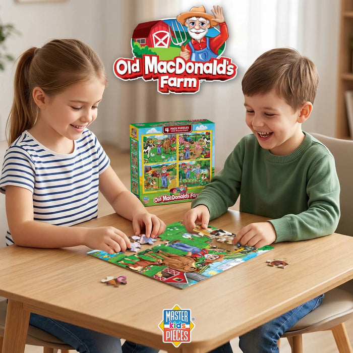 Old MacDonald's Farm 100 Piece Jigsaw Puzzles 4-Pack - for just $14.99! 