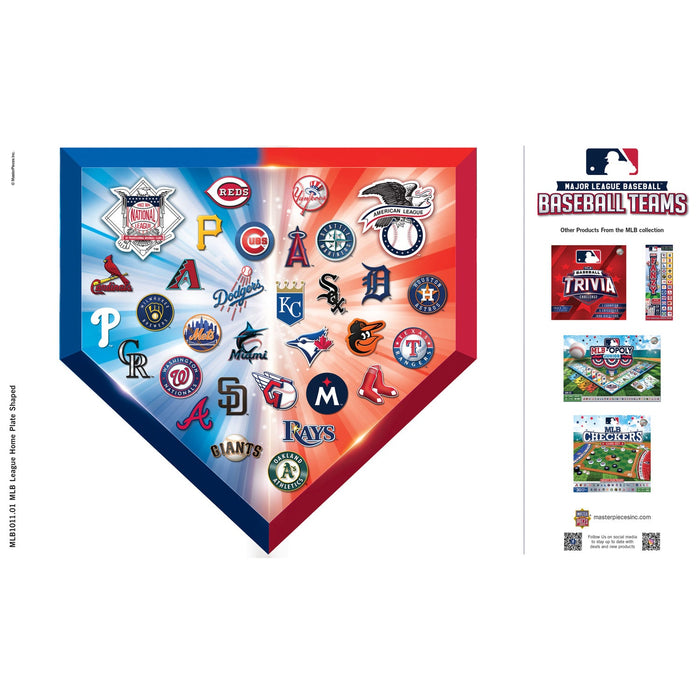 MLB - Home Plate 500 Piece Shaped Jigsaw Puzzle - Just $16.99! Shop now at Retro Gaming of Denver