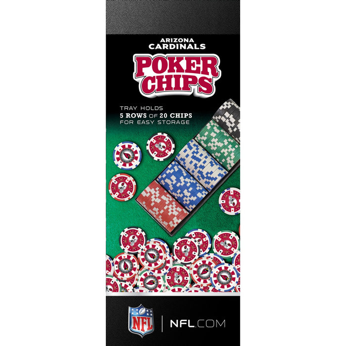 Arizona Cardinals 100 Piece Poker Chips - Just $17.99! Shop now at Retro Gaming of Denver