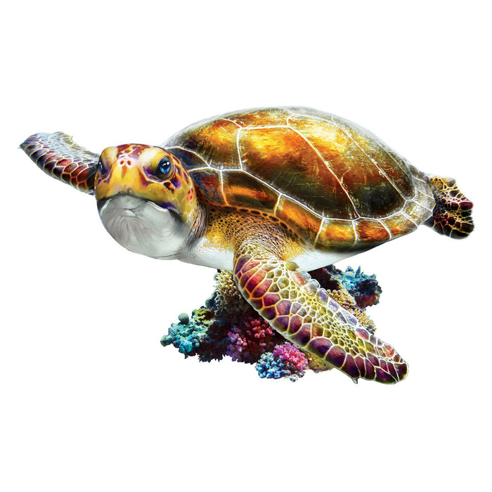 Sea Turtle 100 Piece Shaped Jigsaw Puzzle - Just $7.99! Shop now at Retro Gaming of Denver