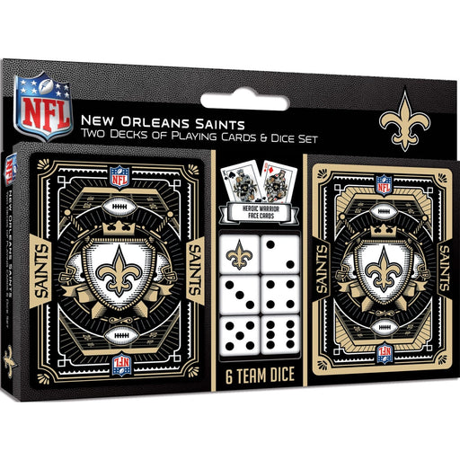 New Orleans Saints - 2-Pack Playing Cards & Dice Set - for just $19.99! 