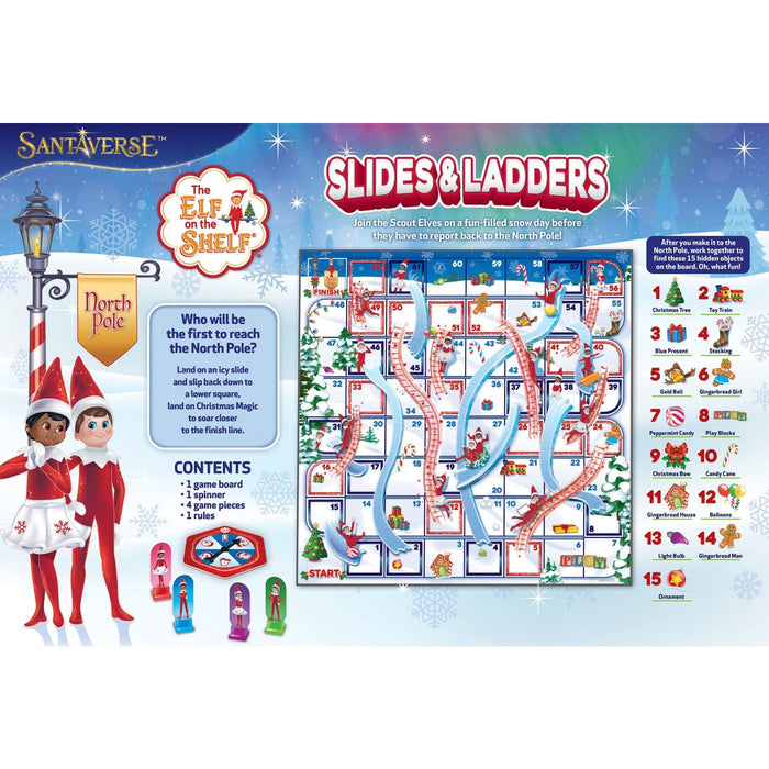 Elf on the Shelf - Slides and Ladders Board Game - for just $12.99! 
