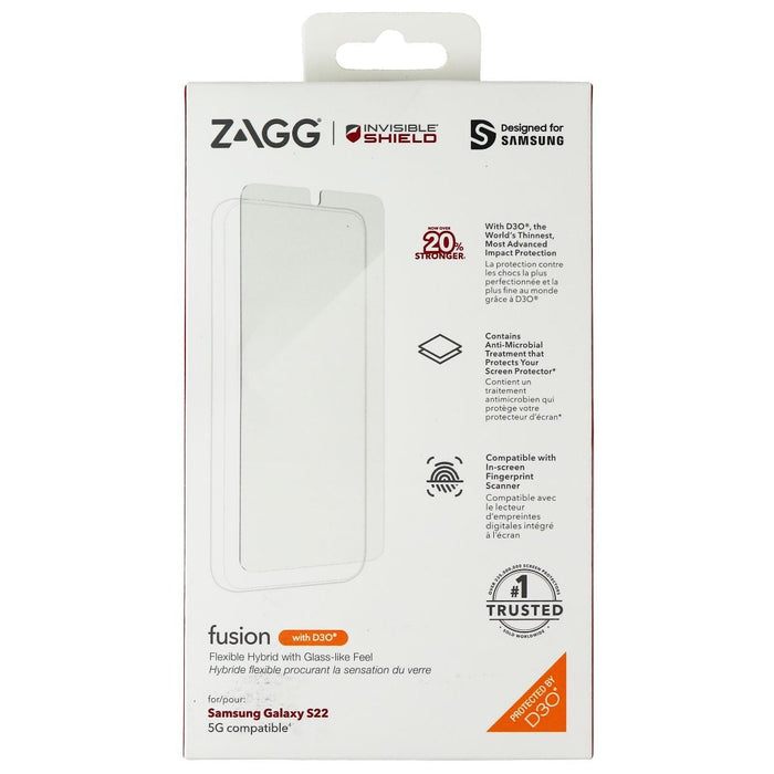 ZAGG InvisibleShield Fusion Screen Protector with D3O for Samsung Galaxy S22 - for just $9.54! 