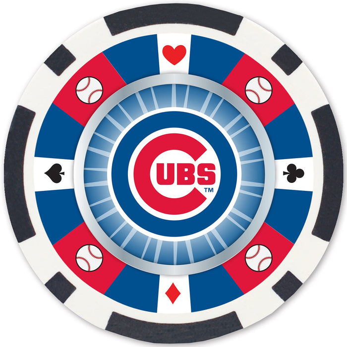 Chicago Cubs 100 Piece Poker Chips - Just $29.99! Shop now at Retro Gaming of Denver