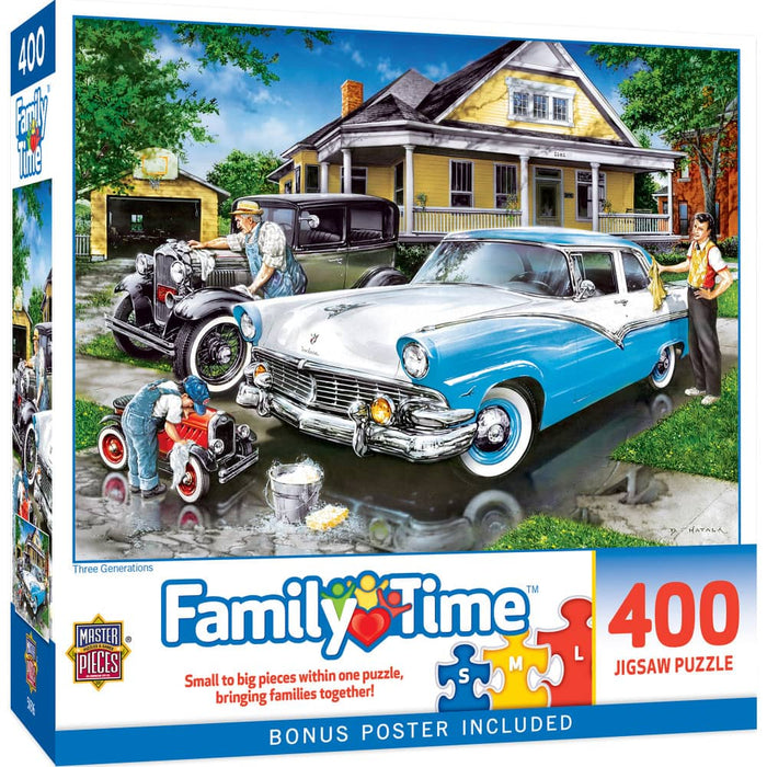 Family Time - Three Generations 400 Piece Jigsaw Puzzle - for just $14.99! 