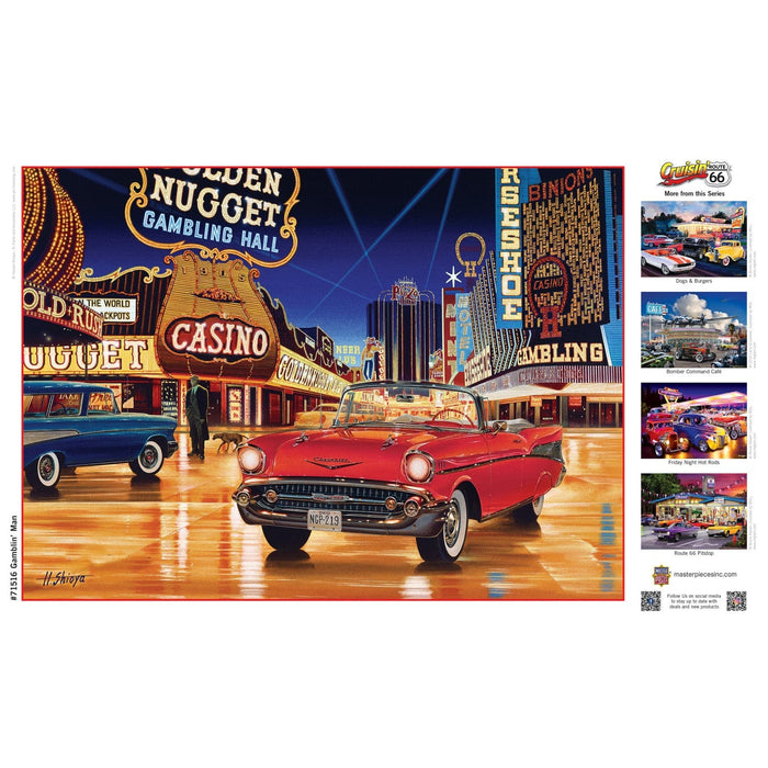 Cruisin' Route 66 - Gamblin' Man 1000 Piece Jigsaw Puzzle - for just $16.99! 