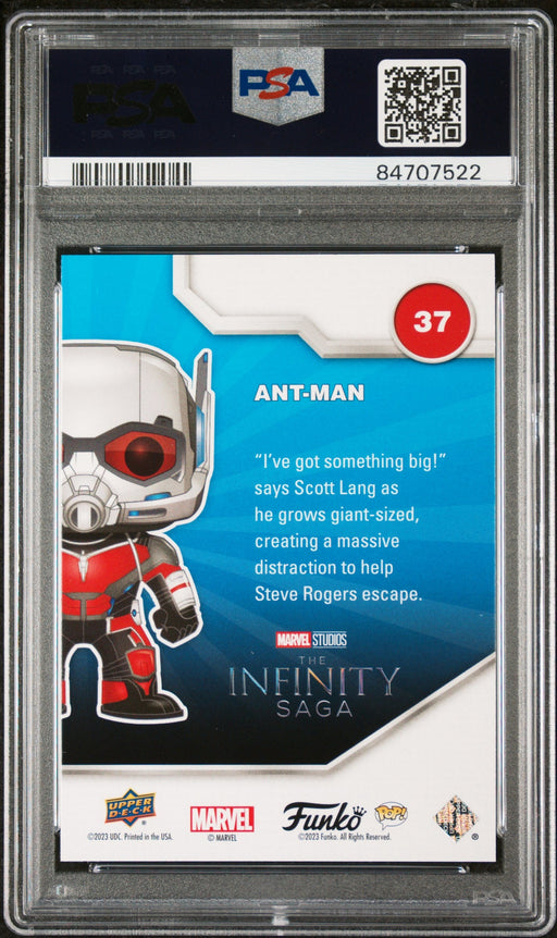 2023 UPPER DECK FUNKO POP MARVEL  ANTMAN PLATINUM #37  PSA 10 - for just $54! 