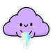 Squishable Holographic Storm Cloud Sticker - for just $3! 