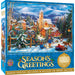 Season's Greetings - Sledding Home 1000 Piece Jigsaw Puzzle - Just $16.99! Shop now at Retro Gaming of Denver