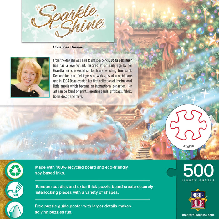 Sparkle & Shine - Christmas Dreams 500 Piece Glitter Jigsaw Puzzle - Just $14.99! Shop now at Retro Gaming of Denver