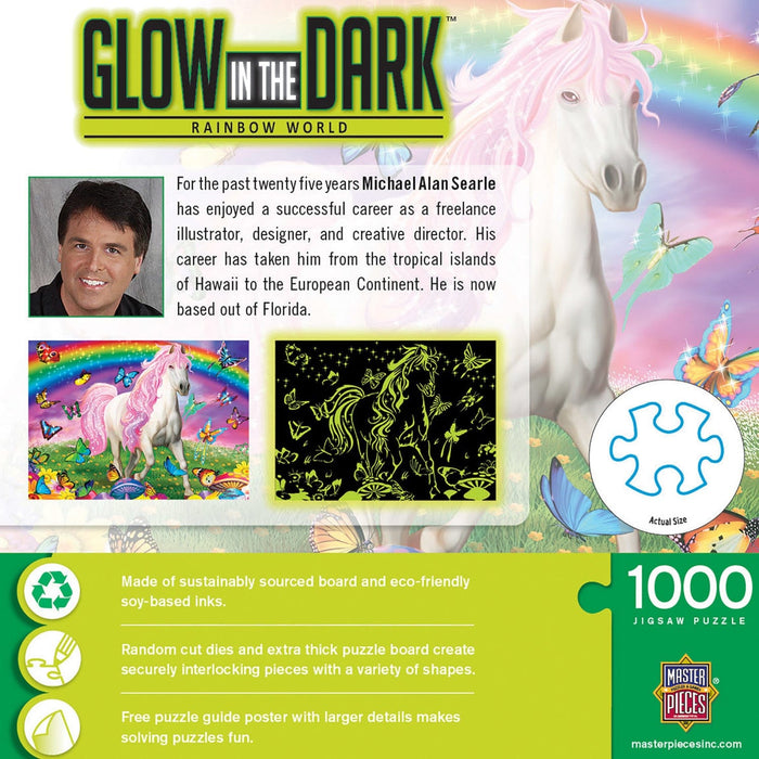 Glow in the Dark - Rainbow World 1000 Piece Jigsaw Puzzle - for just $9.99! 