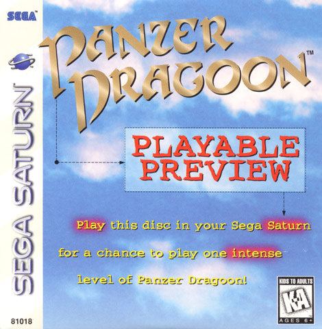 Panzer Dragoon: Playable Preview (Sega Saturn) - for just $8.99! 