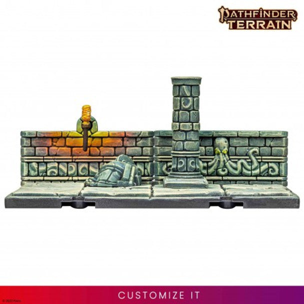 Pathfinder Terrain: Abomination Vaults Half-Height Walls - for just $69! 