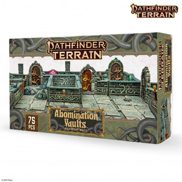 Pathfinder Terrain: Abomination Vaults Half-Height Walls - for just $69! 
