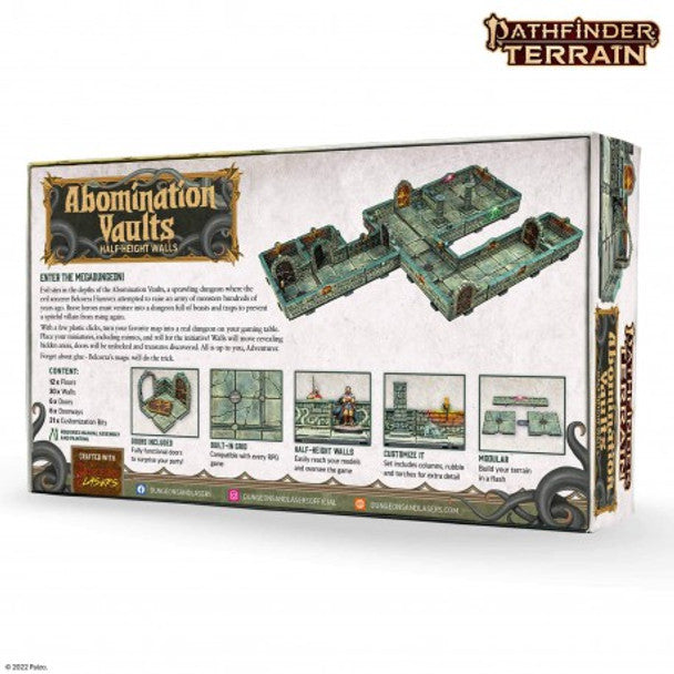 Pathfinder Terrain: Abomination Vaults Half-Height Walls - for just $69! 
