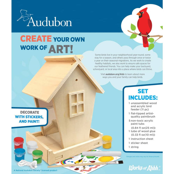 Audubon - Birdfeeder Wood Craft & Paint Kit - for just $19.99! 