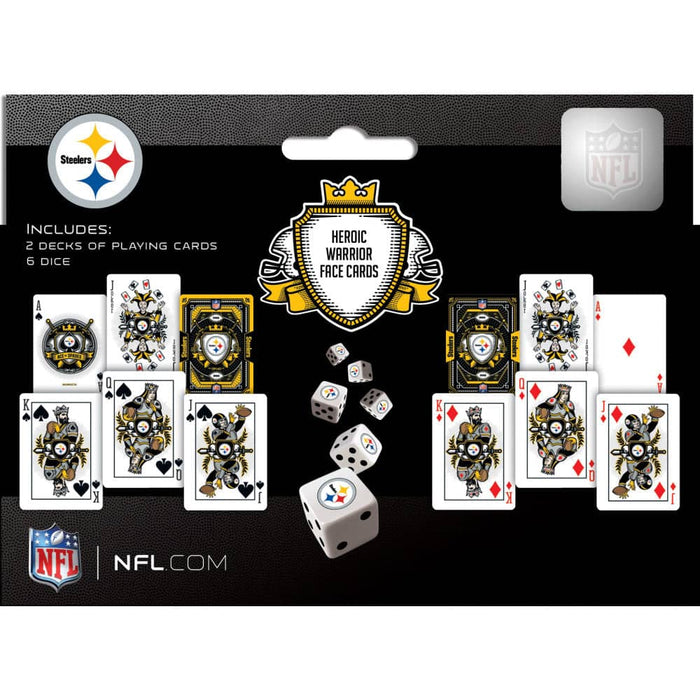 Pittsburgh Steelers - 2-Pack Playing Cards & Dice Set - for just $19.99! 