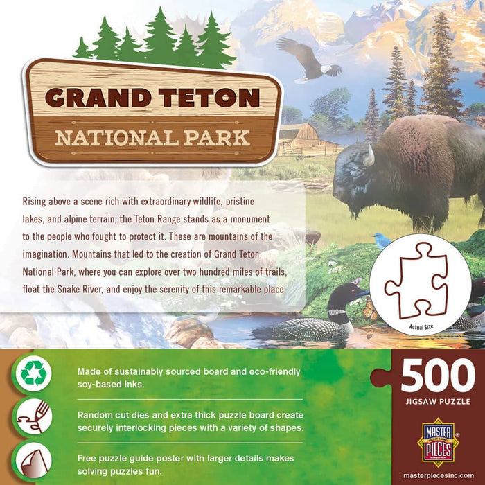 Grand Teton National Park 500 Piece Jigsaw Puzzle - for just $14.99! 