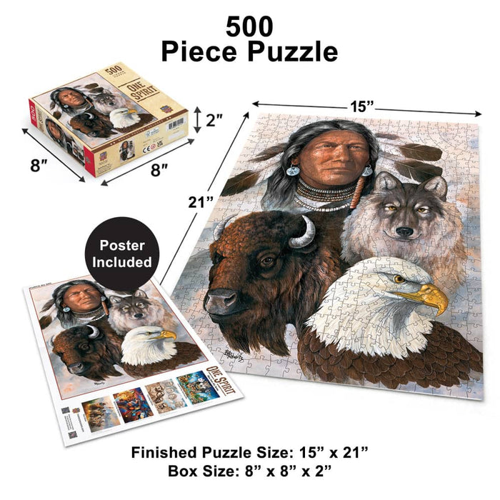 One Spirit 550 Piece Jigsaw Puzzle - for just $14.99! 
