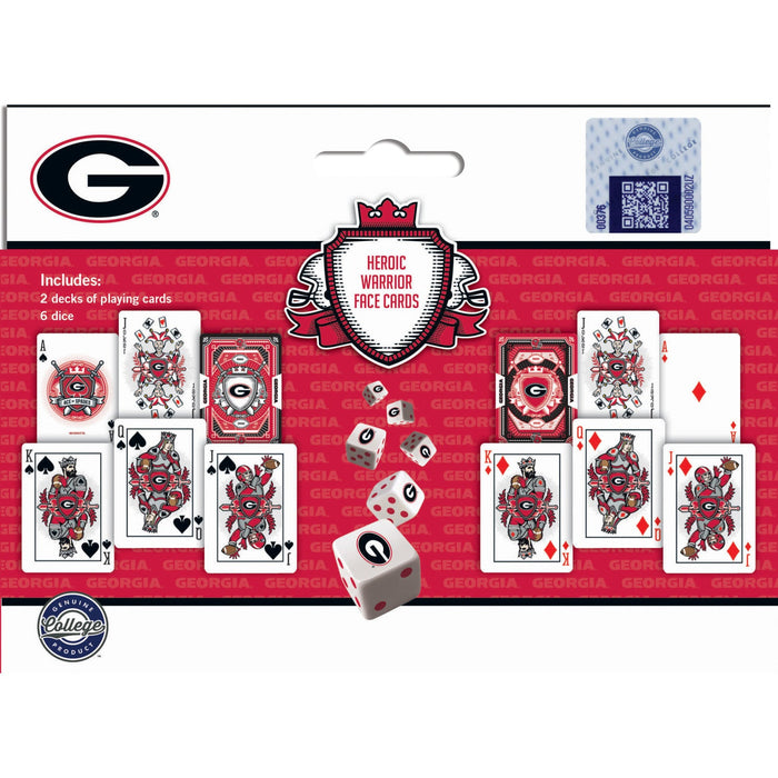 Georgia Bulldogs - 2-Pack Playing Cards & Dice Set - Just $19.99! Shop now at Retro Gaming of Denver