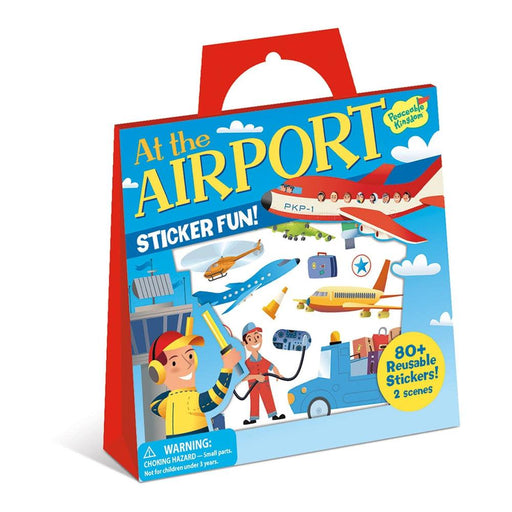 At the Airport Reusable Sticker Tote - Premium Arts & Crafts - Just $10.95! Shop now at Retro Gaming of Denver