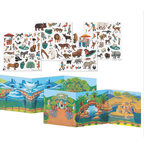 At The Zoo Reusable Sticker Tote - Premium Books - Just $10.95! Shop now at Retro Gaming of Denver