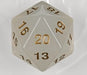 55mm Transparent D20 (Pearl w/ Gold) Spin-Down Die - Just $18.99! Shop now at Retro Gaming of Denver