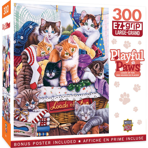 Playful Paws - Loads of Fun 300 Piece EZ Grip Jigsaw Puzzle - Just $14.99! Shop now at Retro Gaming of Denver