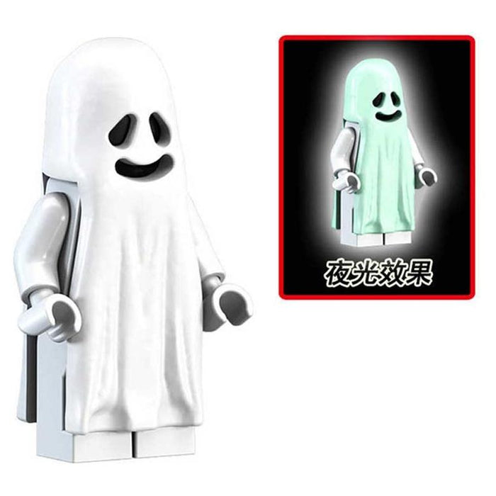 Glow in the Dark Happy Ghost Minifigure (Lego-Compatible Minifigures) - Just $3.99! Shop now at Retro Gaming of Denver