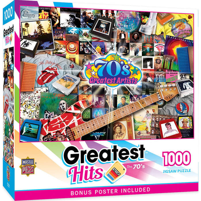 Greatest Hits - 70's Artists 1000 Piece Jigsaw Puzzle - Just $16.99! Shop now at Retro Gaming of Denver