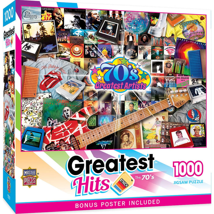 Greatest Hits - 70's Artists 1000 Piece Jigsaw Puzzle - for just $16.99! 